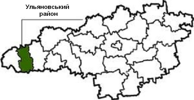 Карта Ульяновського району